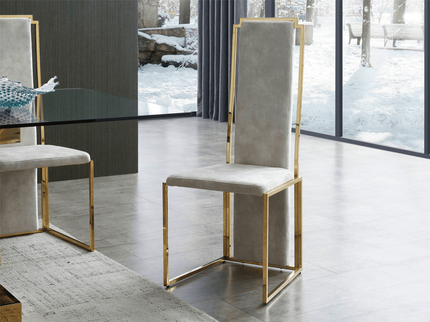 Chaise de salle à manger Cantrell : lot de 2