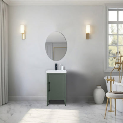 Meuble-lavabo simple Vanity Art 20, 24 ou 30 avec dessus en céramique