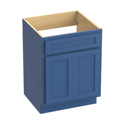 Meuble-lavabo simple en bois massif de 24 pouces de Vanity Art