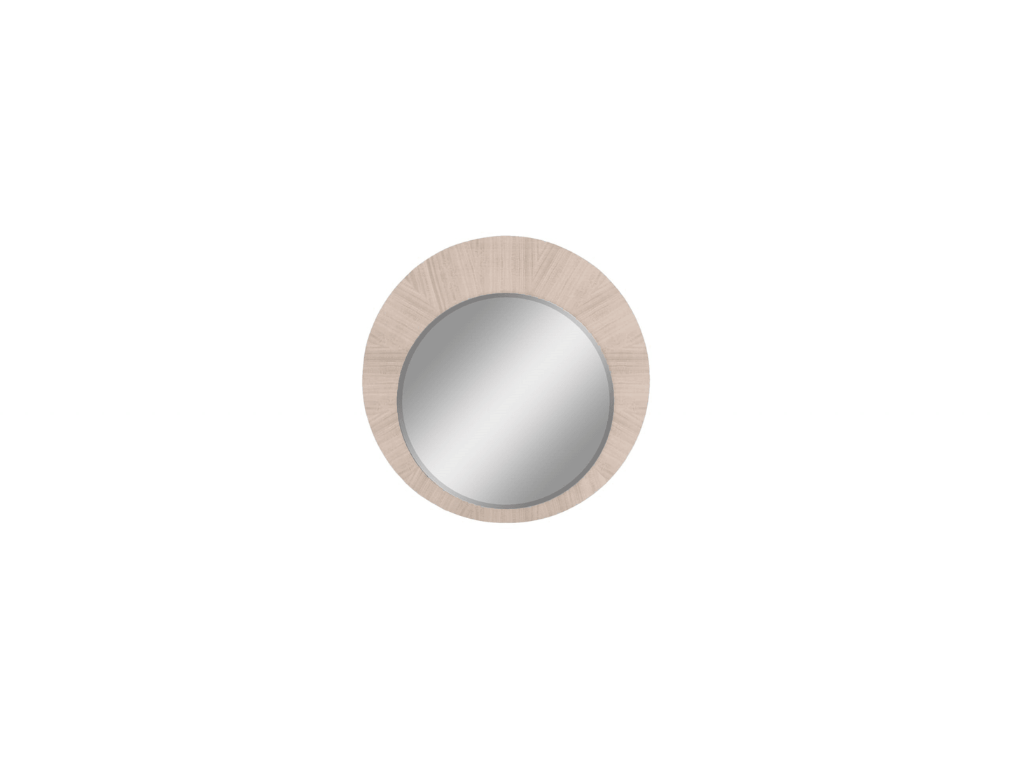 Miroir rond Dorothy beige