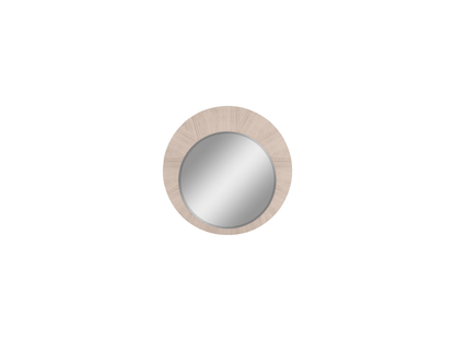 Miroir rond Dorothy beige