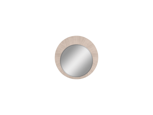 Miroir rond Dorothy beige