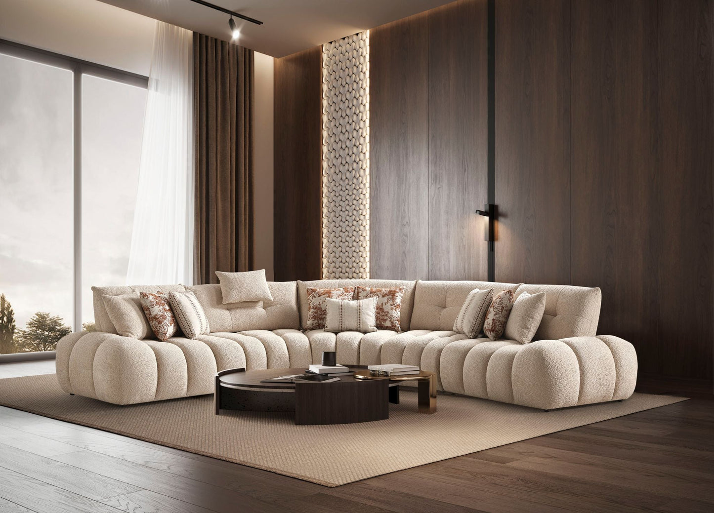 MOON BUCLE SECTIONAL