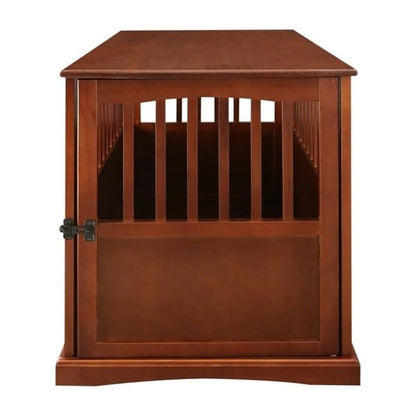 Table d'appoint en bois pour cage pour animaux de compagnie avec porte verrouillable