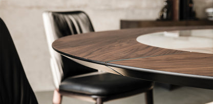 Soho Ker Wood Dining Table - 70Dia