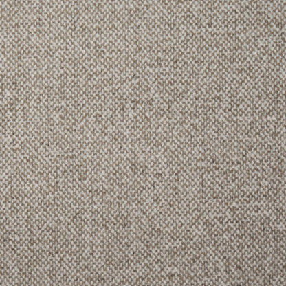 Chaise de salle à manger tissée beige avec pieds noirs