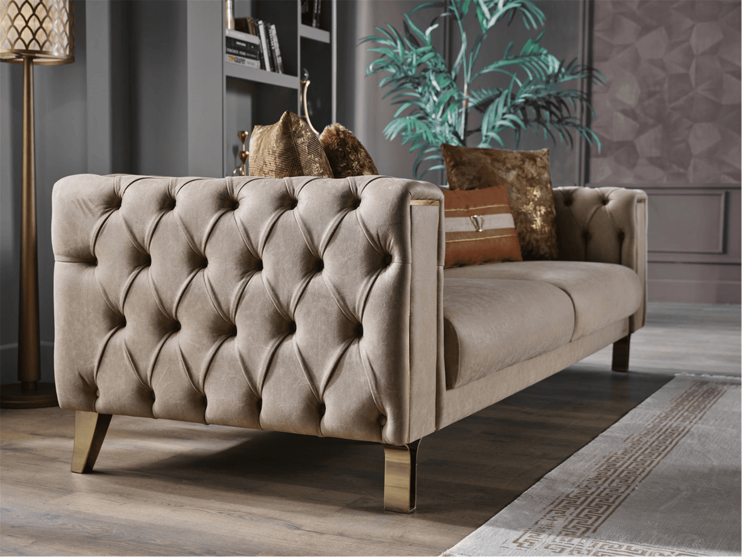 Canapé convertible en tissu de la collection Montenegro