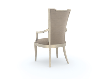Chaise de salle à manger Babs très attrayante en feuille d'argent douce