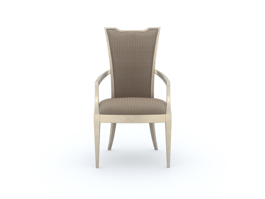 Chaise de salle à manger Babs très attrayante en feuille d'argent douce