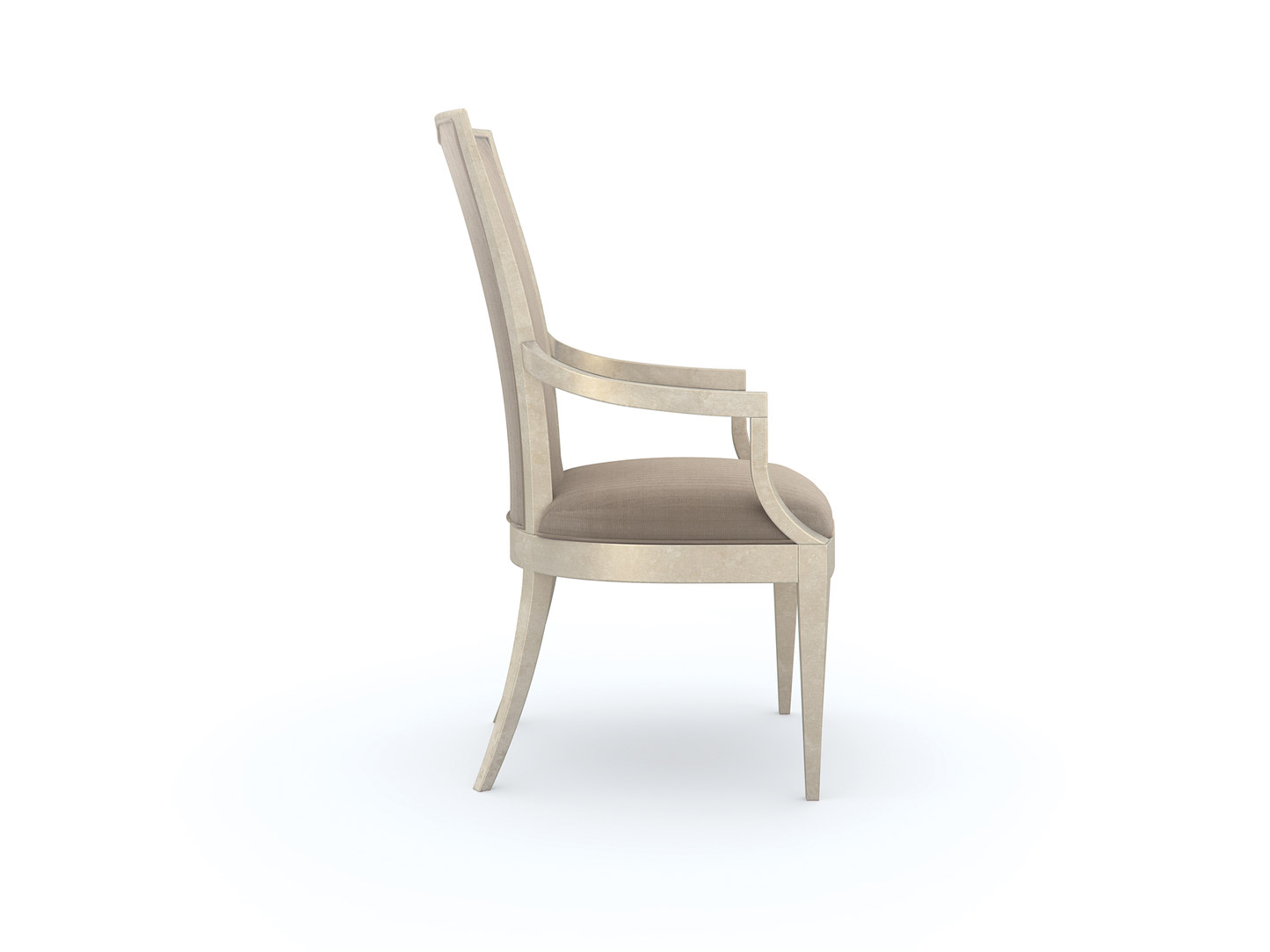 Chaise de salle à manger Babs très attrayante en feuille d'argent douce