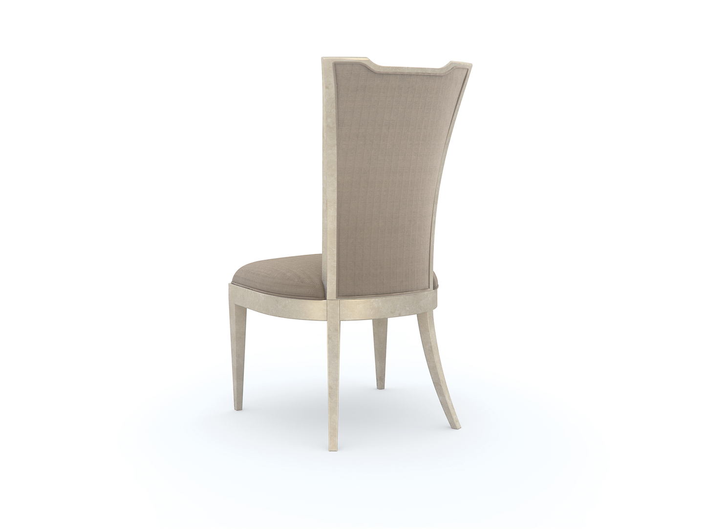 Chaise de salle à manger Babs très attrayante en feuille d'argent douce