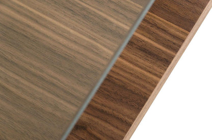 Table basse Reverie en noyer et verre
