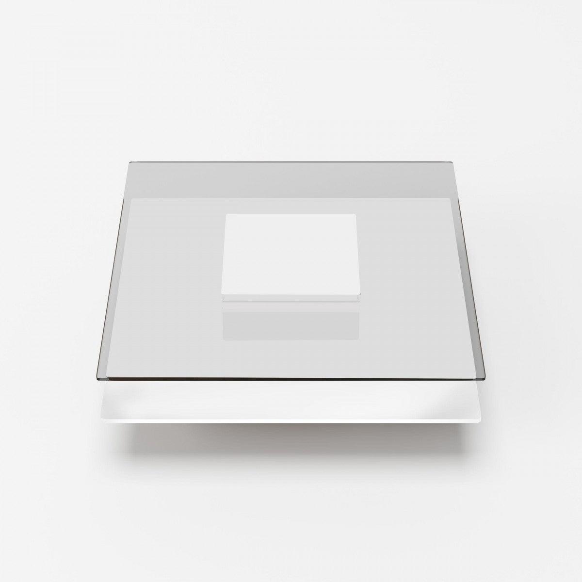 Table basse Reverie blanche et verre