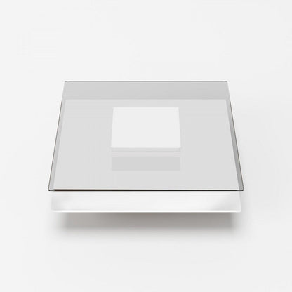 Table basse Reverie blanche et verre
