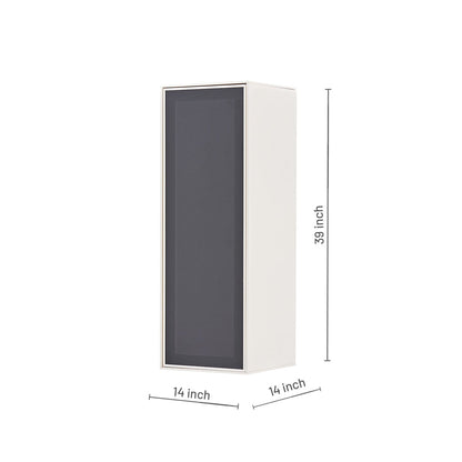 Module supérieur de meuble TV Brita avec couvercle en verre