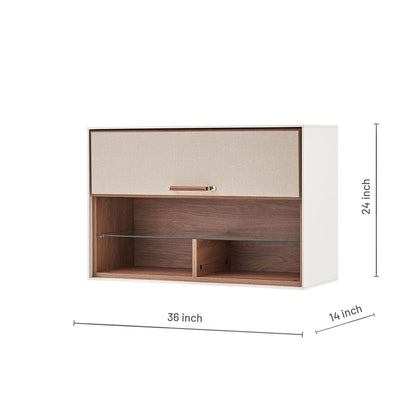 Module supérieur large pour meuble TV Brita