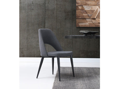Chaise de salle à manger Abby bleu marine