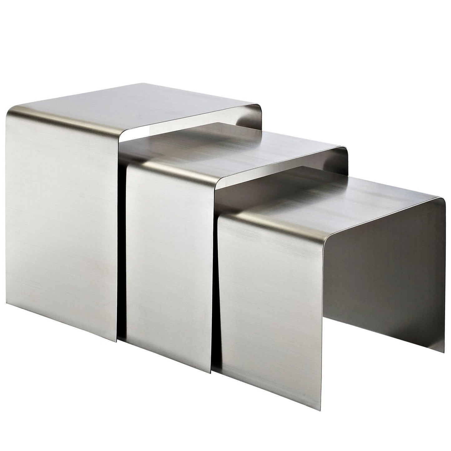 Ross Nesting Table in Silver
