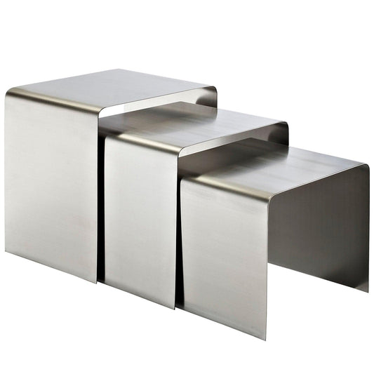 Ross Nesting Table in Silver