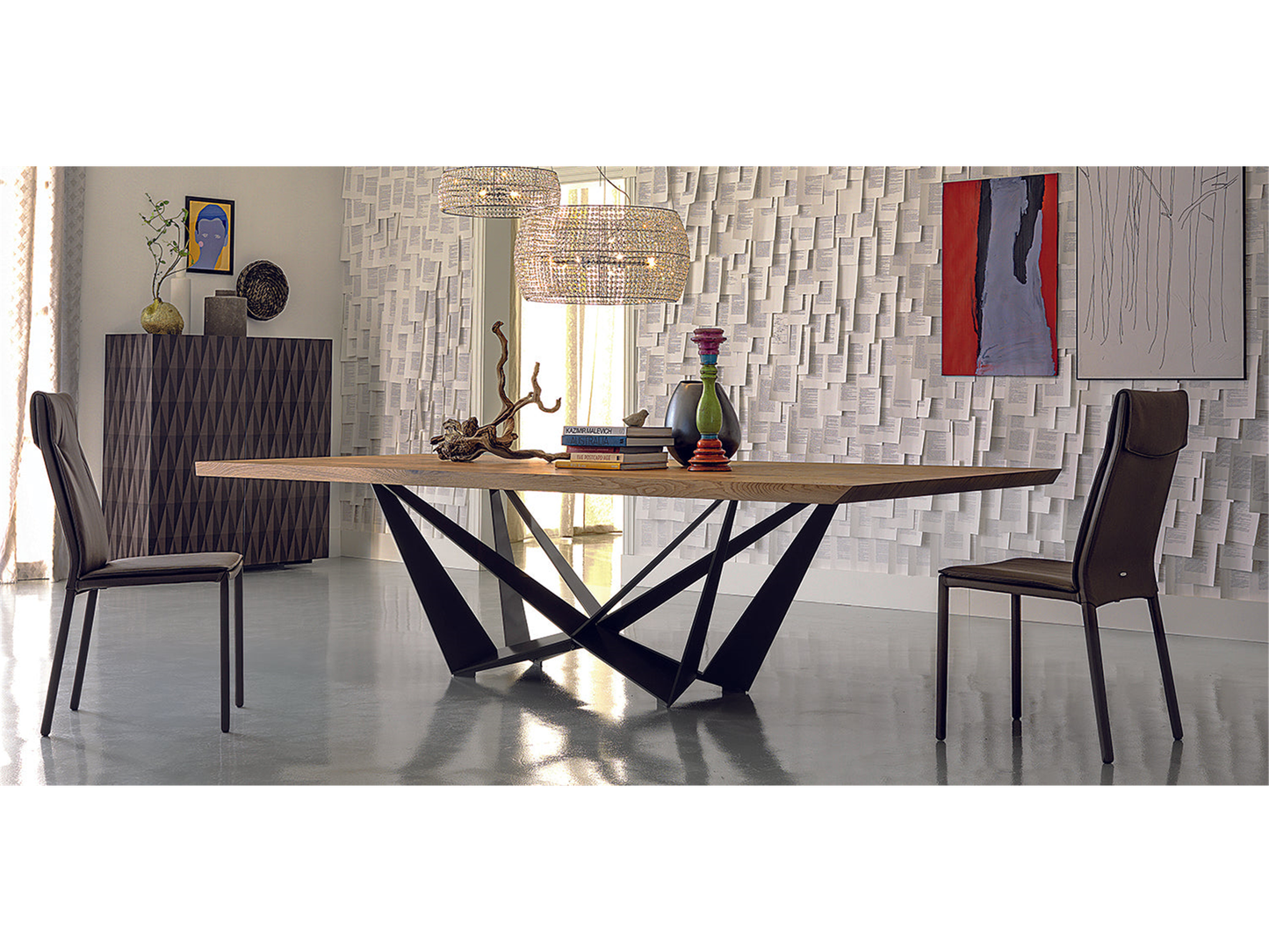 Skorpio Wood Master Dining Table - 118W