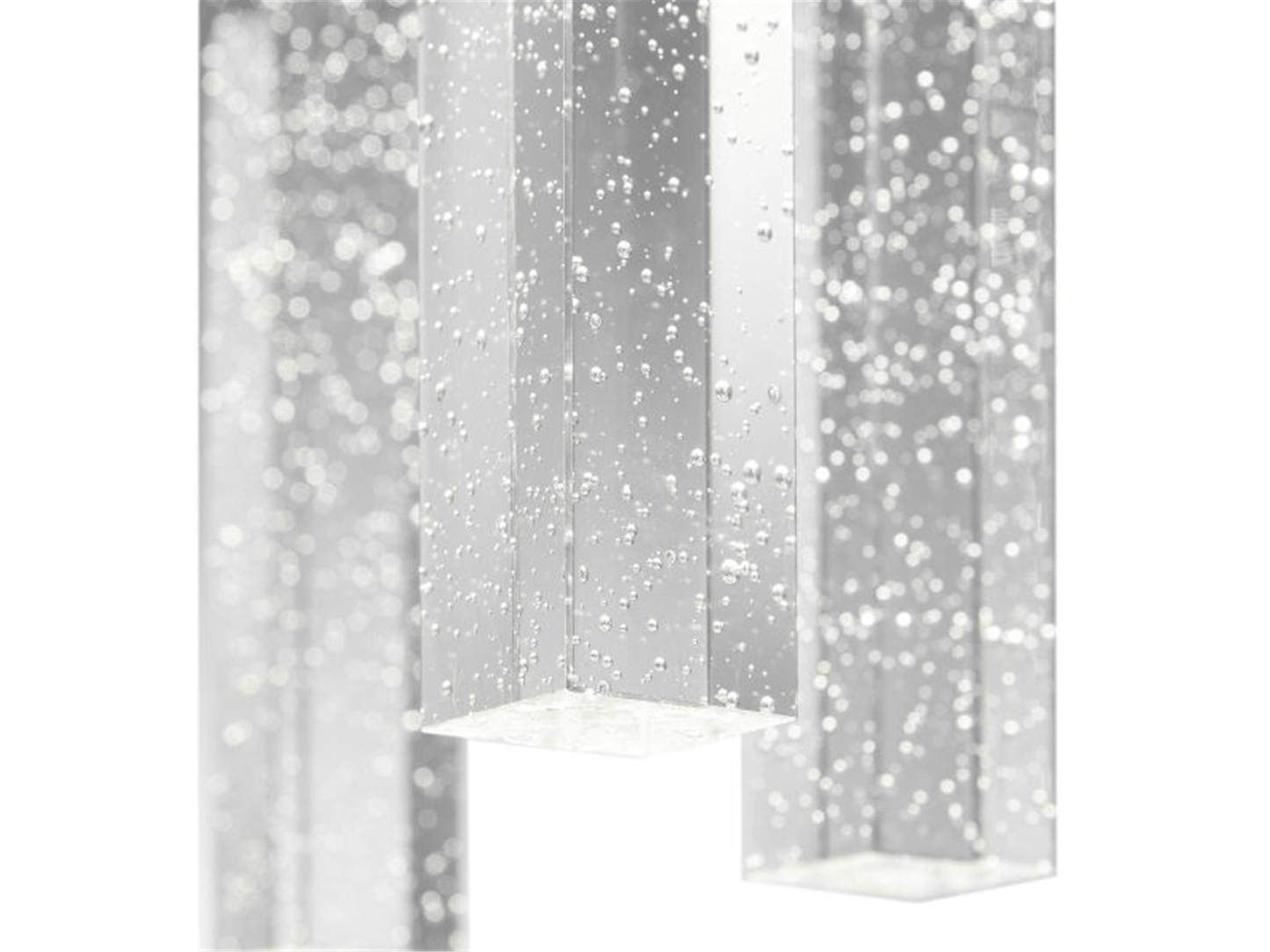 Lustre rectangulaire en cristal Kay - Suspension XL 15