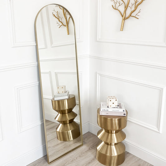 Miroir incliné Champagne Gold Arch