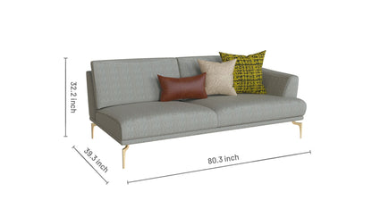 Canapé 2 places Giza avec accoudoirs