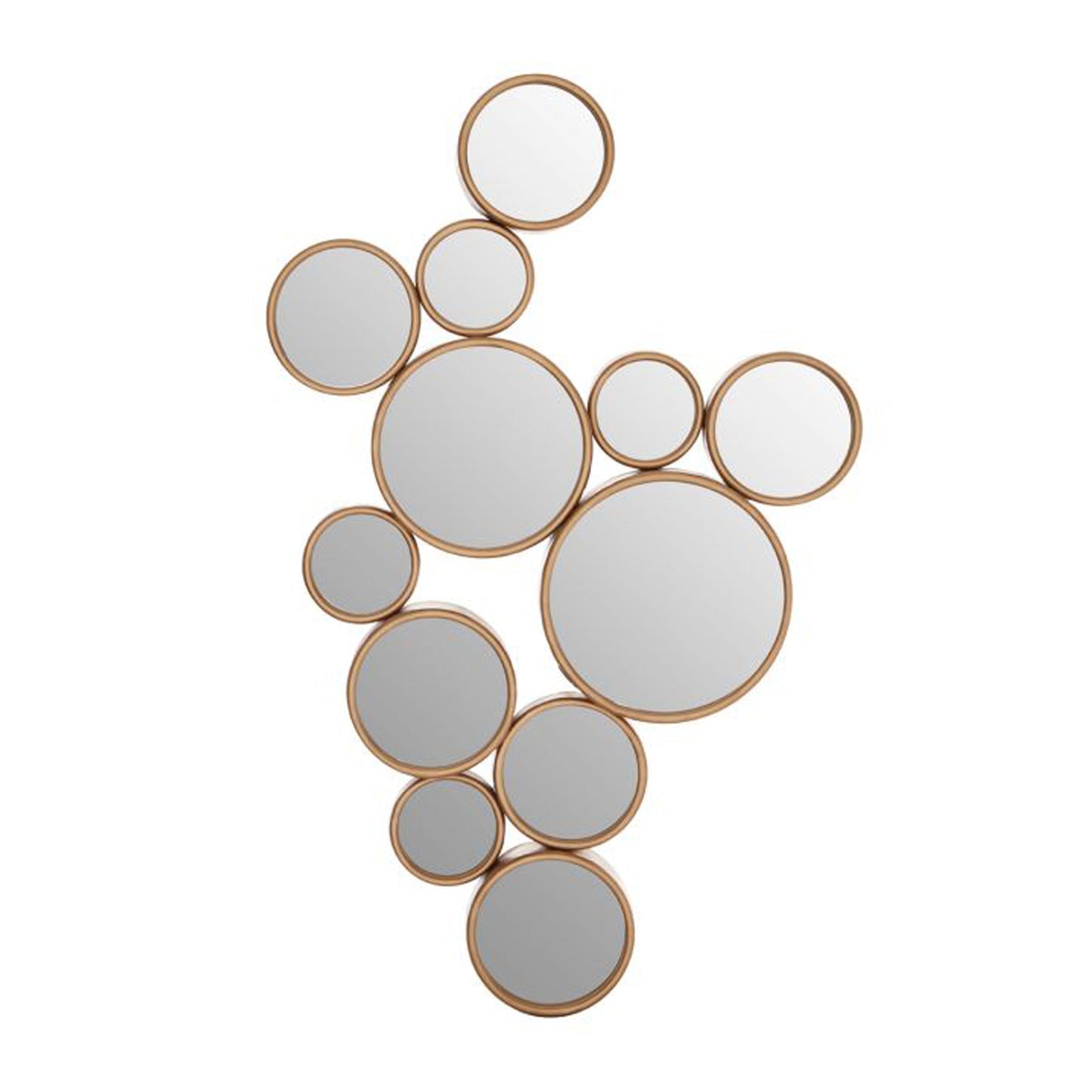 Cercles de déclaration miroir doré