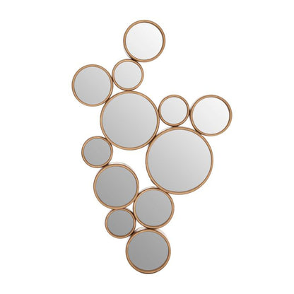 Cercles de déclaration miroir doré