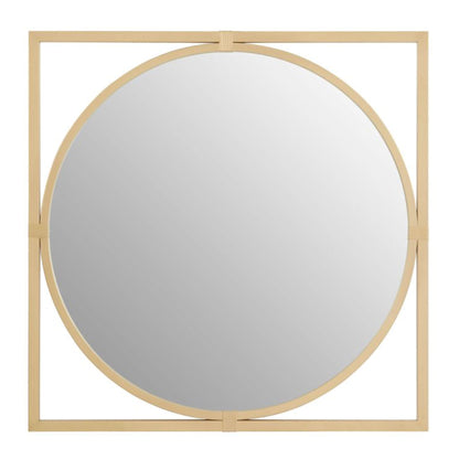 Miroir circulaire avec cadre en bronze Orbit