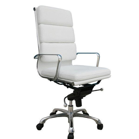 Piper White High Back Office Chair