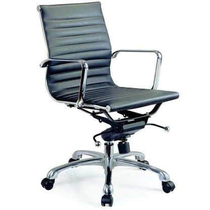 Chaise de bureau à dossier bas Carly Brown