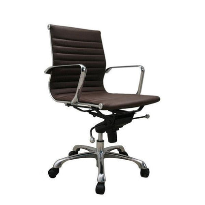 Carly White Low Back Office Chair