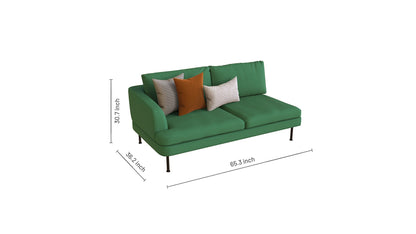 Module d'angle Joy 2 places - Accoudoir gauche
