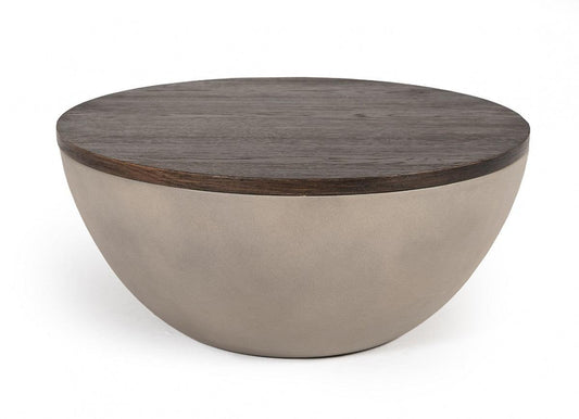 Table basse demi-tambour