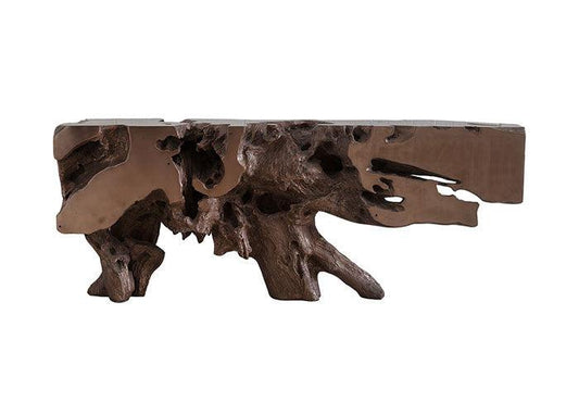 Freeform Console Table in Bronze