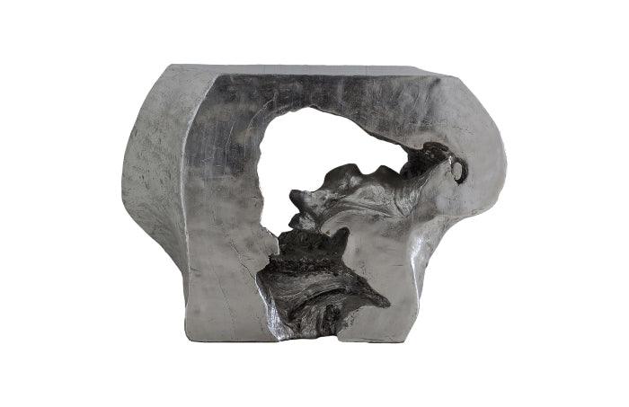 Plateada Hollow Console Silver Leaf