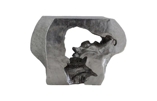 Plateada Hollow Console Silver Leaf