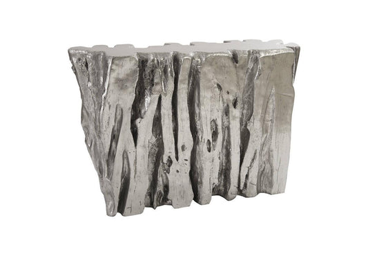 Freeform Console Table Silver Leaf