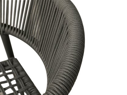 Fauteuil de salle à manger d'extérieur Adamina : lot de 4