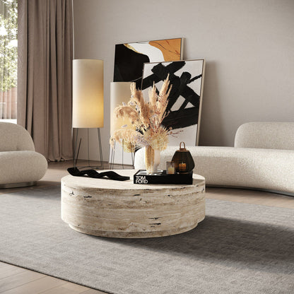 Table basse en pierre de Paris