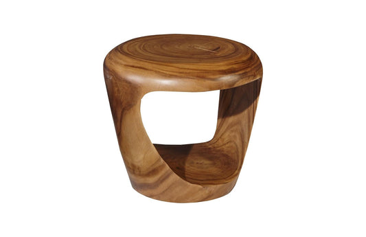Grotto Side Table Chamcha Wood, Natural